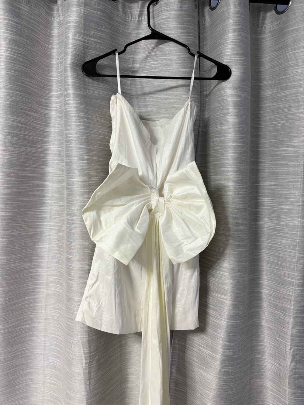 Lovely Day White Ruched Mini Dress - Picture 2 of 3